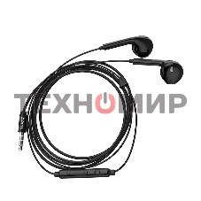 Наушники проводные вставки с микрофоном Hoco M55 черный
