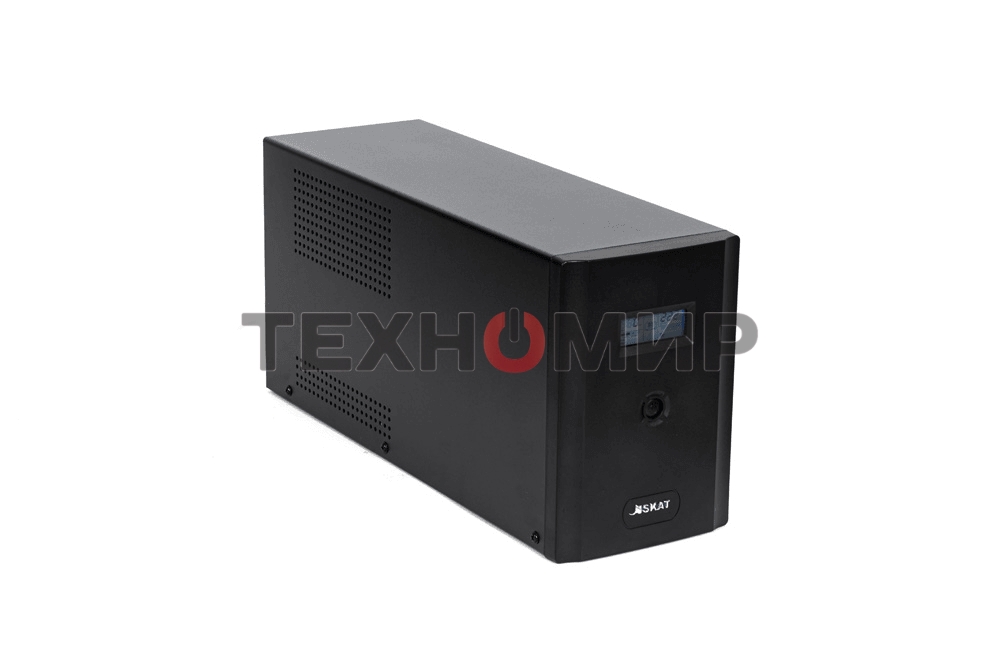 Источник бесперебойного питания SKAT-UPS 3000/1800 1800 Вт, с АКБ 9 А·ч 4 шт, меандр. стабилизация напряжения