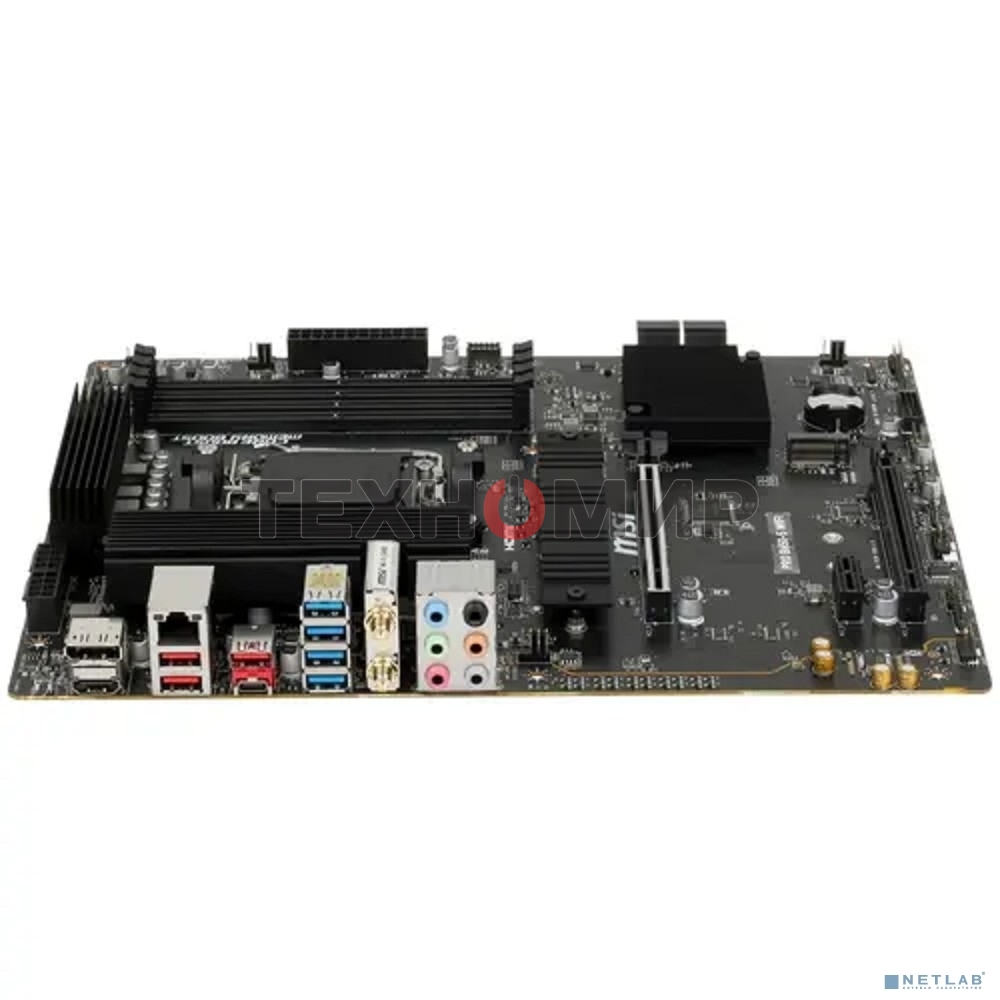 Материнская плата MSI PRO B650-S WIFI, AM5, AMD B650, 4xDDR5, 4xSATA, 2xM.2, 1xPCI-E 4.0 x16, 1xPCI-E 4.0 x4, 1xHDMI, 1xDP, 1x2.5Gb LAN, 3xUSB 3.2 Gen 1, 3xUSB 3.2 Gen 2, 6x3.5 мм, 7.1, Standard-ATX