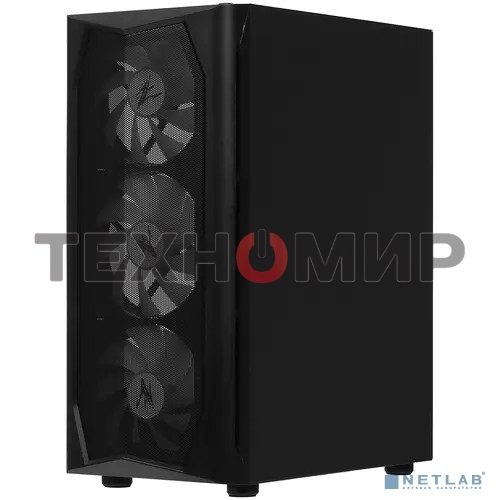 Компьютерный корпус MidiTower Zalman N4 black (ATX,Window, 6xRGb fan, USB 2.0 x2, USB 3.0x1, без БП) (N4 rev.1)