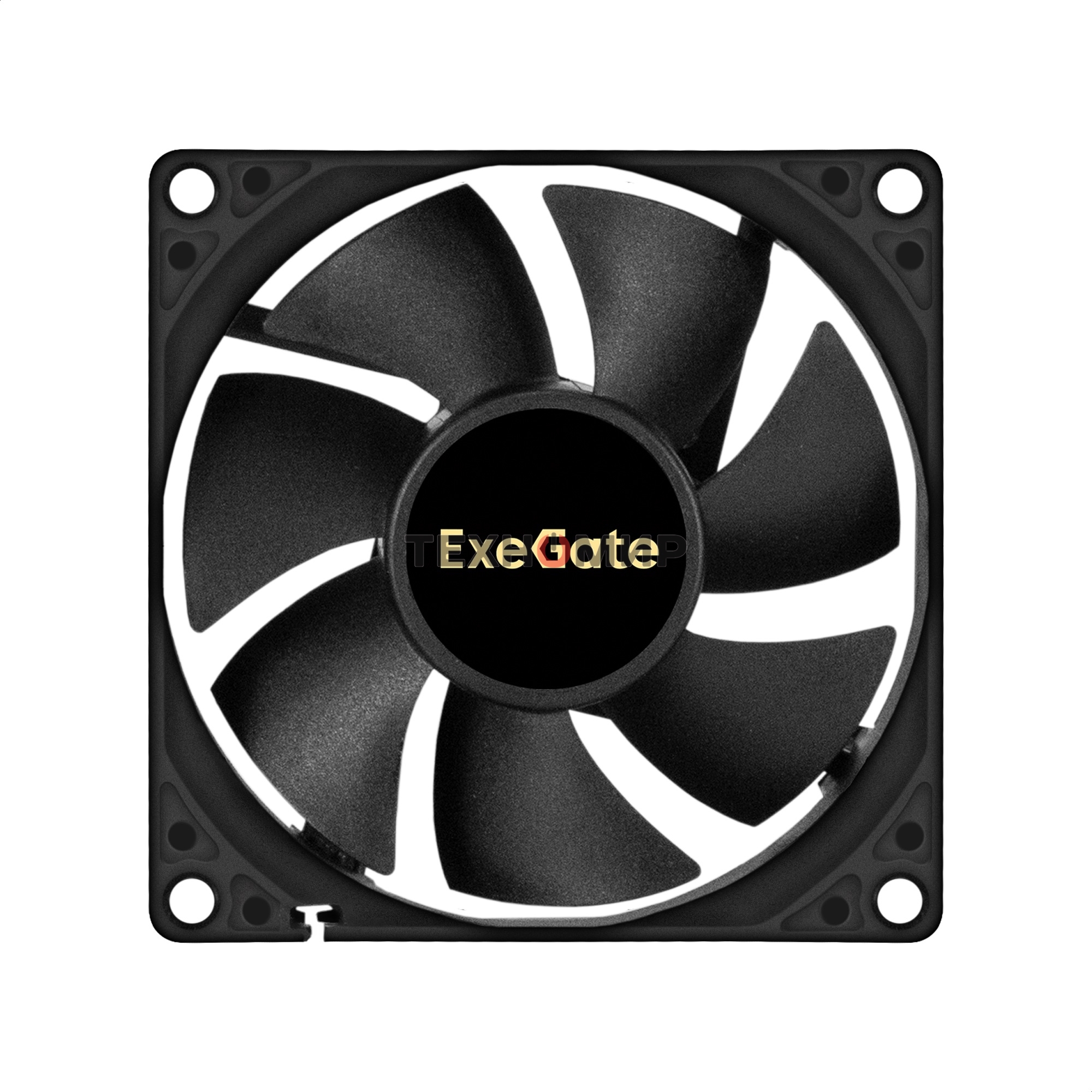 Вентилятор для корпуса ExeGate EX08020S3P-24 черный, 80 мм, 3900 об/мин, 41.2 дБ, 3 pin