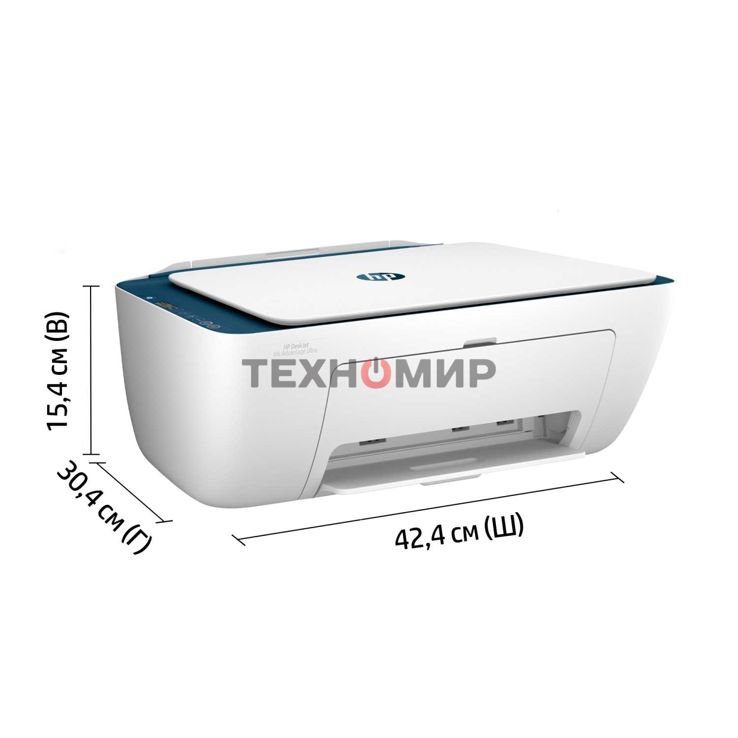 МФУ струйное HP DeskJet Ink Advantage Ultra 4828 (25R76A), A4, цветной, печ. до 7.5 стр/мин. (ч/б) до 5.5 стр/мин. (цвет), 1200x1200dpi, USB, Wi-Fi, Air Print, Mopria