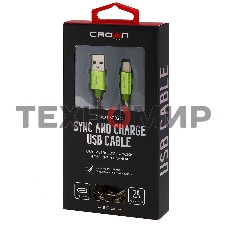 Кабель Crown USB - USB Type-C CMCU-3092C military