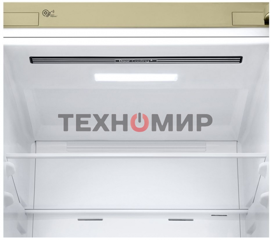 Холодильник LG GA-B509CESL бежевый глянцевый двухкамерный 277/107л морозилка снизу, No Frost