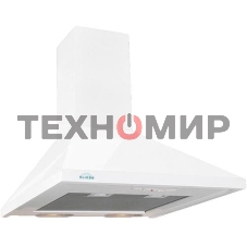 Вытяжка каминная Elikor Вента 60П-430-П3Л белый, 60 см, 430 куб. м/ч, 54 дБ