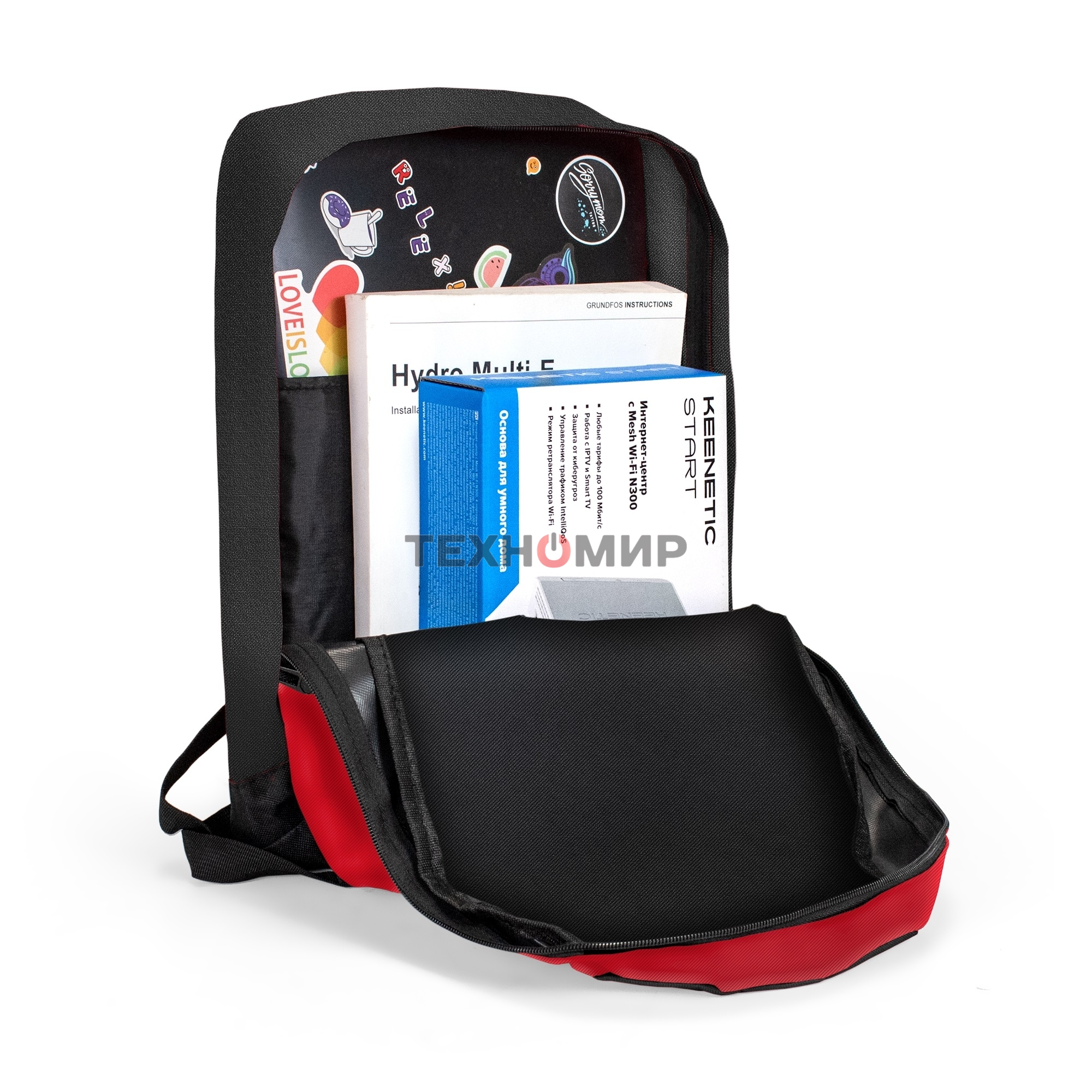 Рюкзак для ноутбука ExeGate Start D1541 Black, черный, полиэстер, 15.6