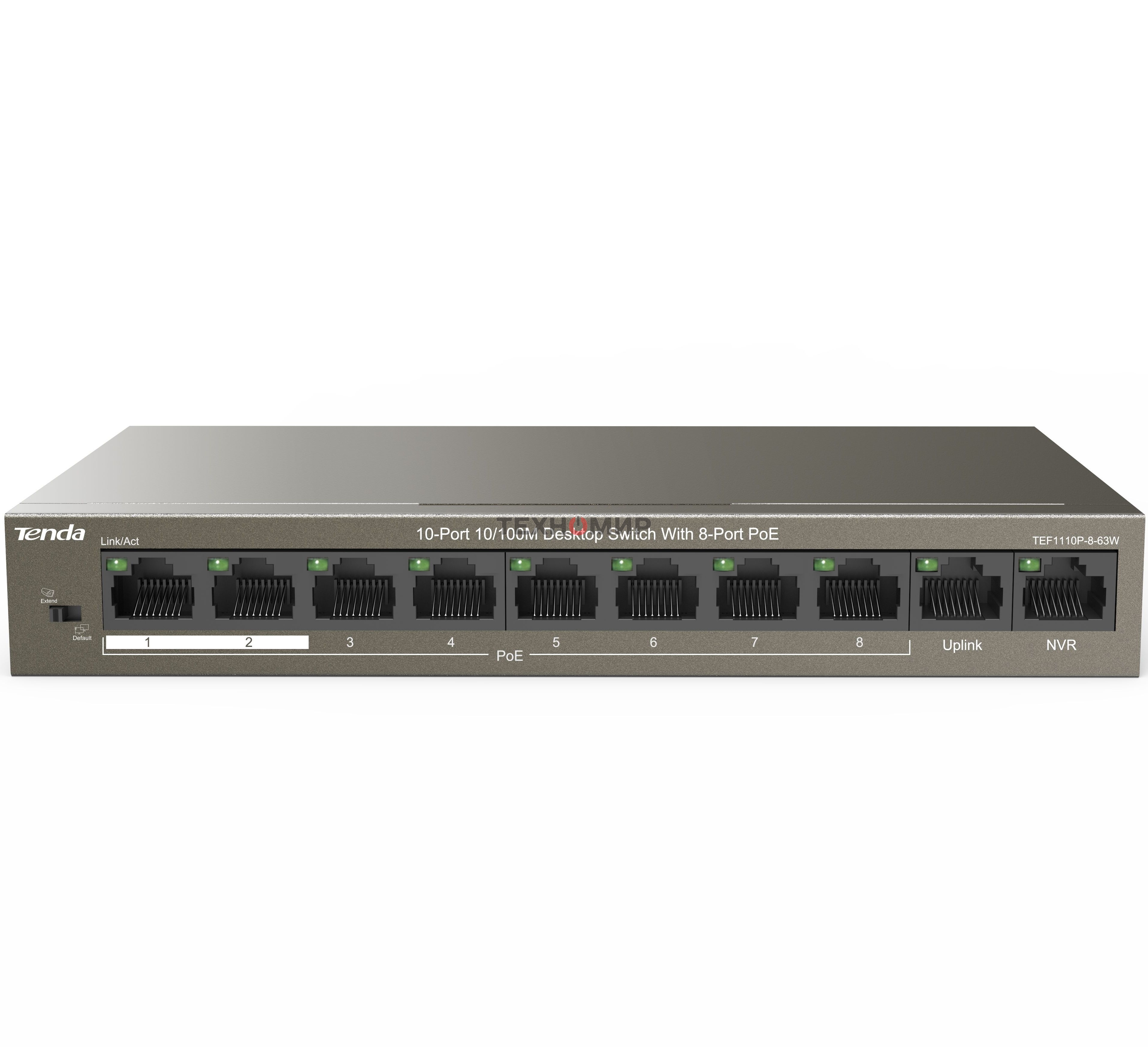 Коммутатор Tenda TEF1110P-8-63W