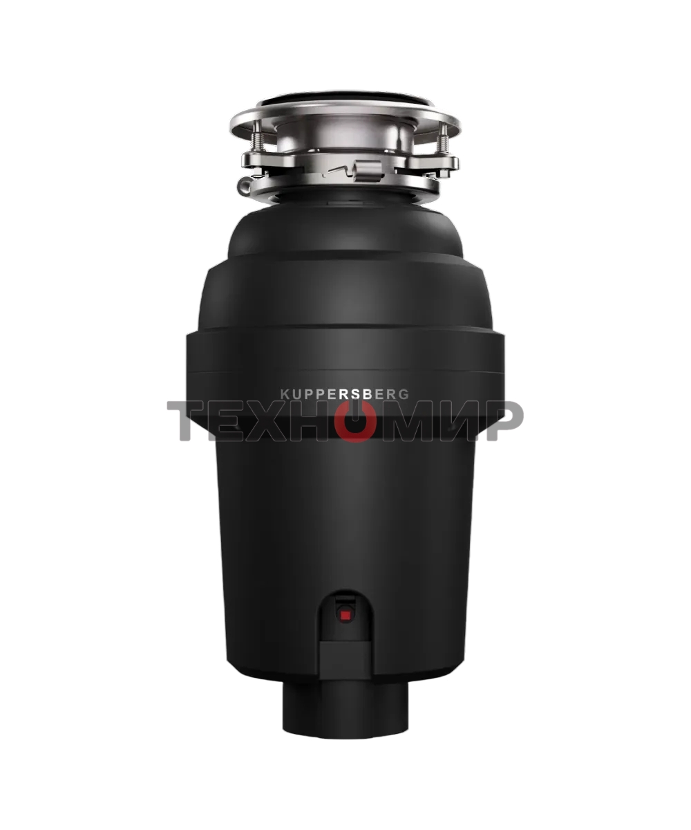 Измельчитель пищевых отходов Kuppersberg WS 750 B, High-Tech, мощность 750 Вт, 3800-4200 об/мин, защита от перегрева, авто выключение, DC мотор, шумоизоляция, уровень шума 70 дБ, черный