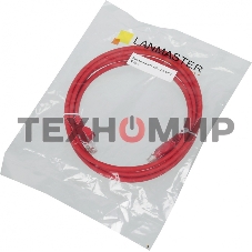 Патч-корд LANMASTER UTP LAN-PC45/U5E-2.0-RD вилка RJ-45-вилка RJ-45 cat.5е 2м красный LSZH (уп.:1шт)