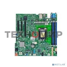 Материнская плата SuperMicro MBD-X12STH-F-B, LGA1200, Intel C256, 4xDDR4, 1xPCIe 4.0 x16, 2xPCIe 4.0 x4, 8xSATA, 1xM.2, 2xDOM, 2xLAN, 1xRJ45, 1xVGA, 3xUSB 3.2 Gen1 (внутренние), 4xUSB 2.0 (внутренние), mATX
