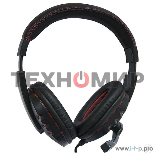 Гарнитура проводная Nakatomi HS-T50MV черный (c рег. громкости)