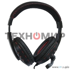 Гарнитура проводная Nakatomi HS-T50MV черный (c рег. громкости)
