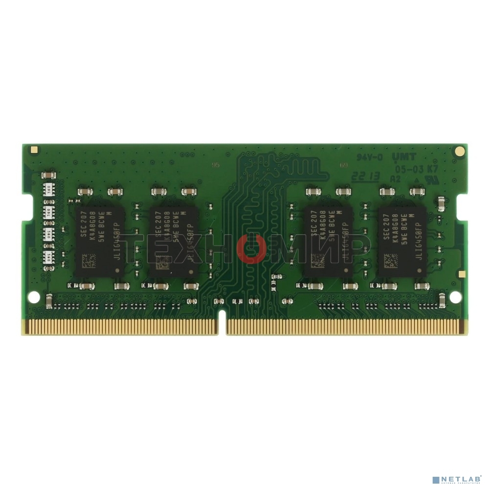 Оперативная память Kingston 8GB 3200MHz DDR4 SO-DIMM Non-ECC CL22 1Rx8 (Select Regions ONLY)