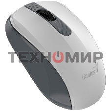 Мышь беспроводная Genius NX-8008S белый/серый, 1200 dpi, радиоканал, USB, кнопки - 3