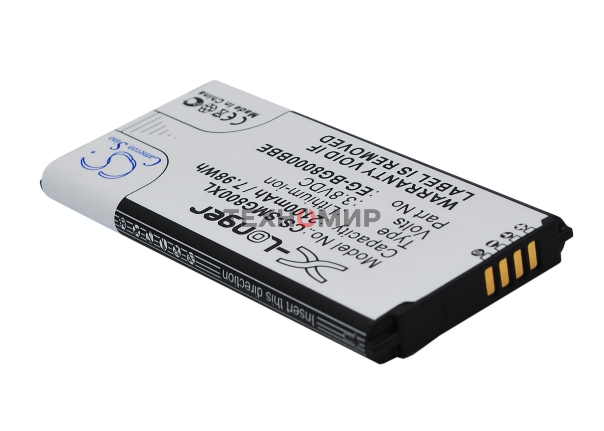 Аккумулятор CameronSino CS-SMG800XL BG-BG800BBE для Samsung Galaxy S5 Mini SM-G800F3.85V, 2100mAh, 8.09Wh