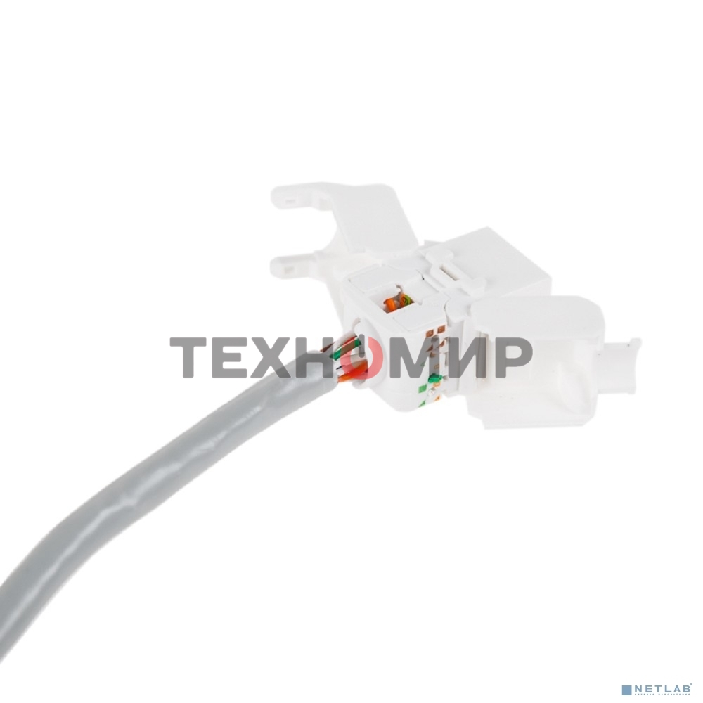 Модуль Rexant Keystone Jack RJ-45(8P8C), UTP неэкранированный, cat.5e, тип 90 градусов, самозажимной, белый