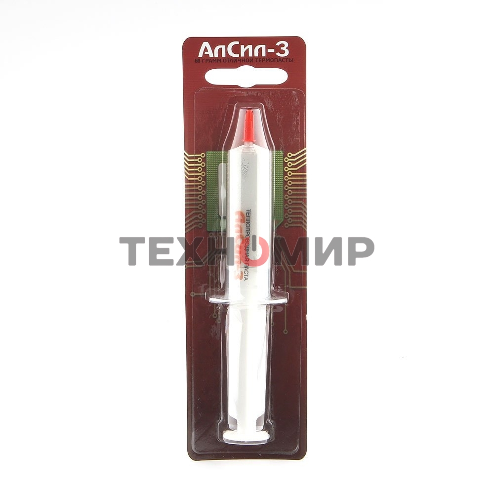 Термопаста Noname АлСил-3, 50 гр, шприц