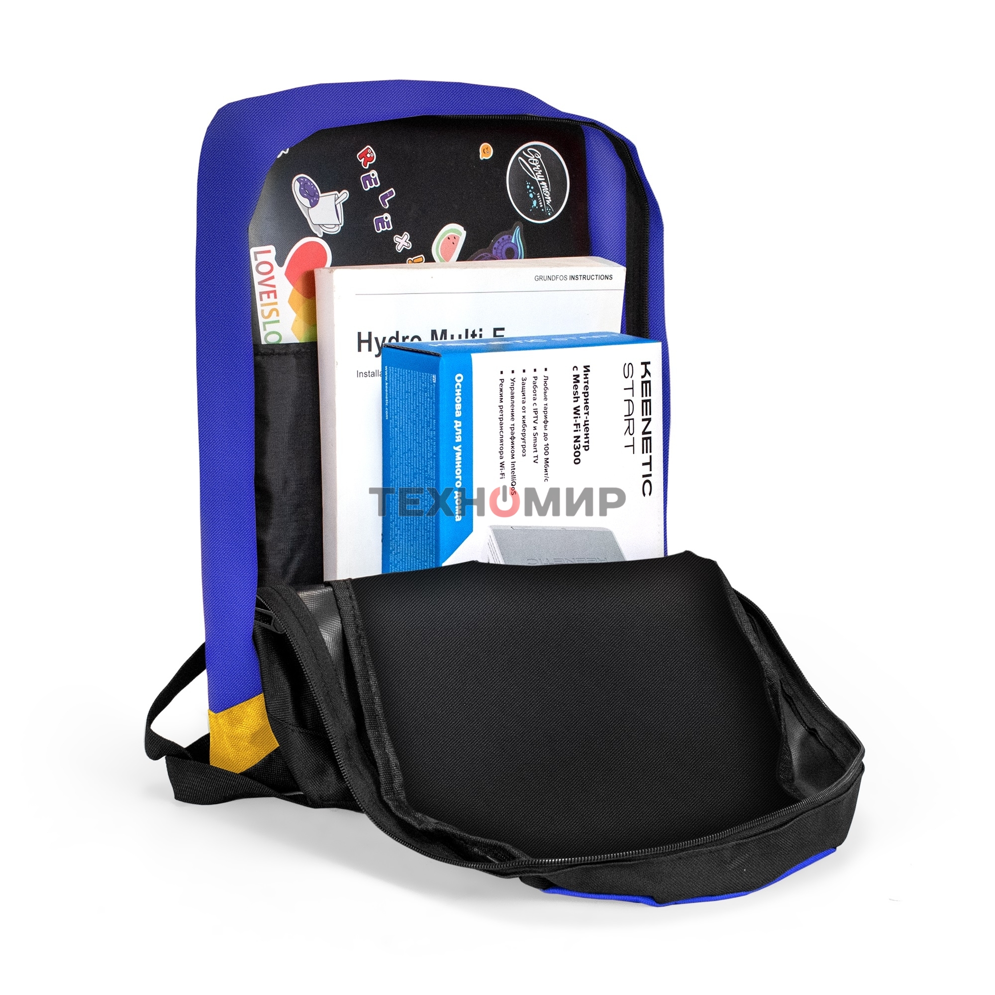 Рюкзак для ноутбука ExeGate Start D1541 Blue, синий, полиэстер, 15.6