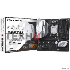 Материнская плата Maxsun Terminator B850M WIFI, AM5, AMD B850, 4xDDR5, 4xSATA, 2xM.2, 1xPCIe 4.0 x16, 1xPCIe 3.0 x4, 1xPCIe 3.0 x1, 1xDP, 1xHDMI, 1x2.5Gb LAN, Wi-Fi 6, Bluetooth 5.2, 1xUSB-C 10Gbps, 4xUSB-A 5Gbps, 4xUSB-A 2.0, 1xS/PDIF, 6x3.5 мм, 7.1, mAT