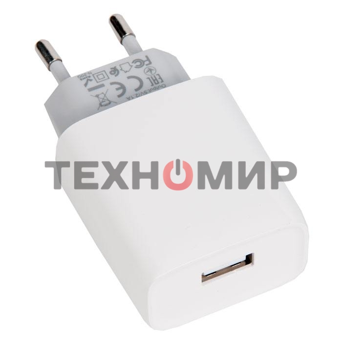 Сетевое зарядное устройство 1 USB/HOCO HC-12899 C72A/Выход: 10.5W/белый