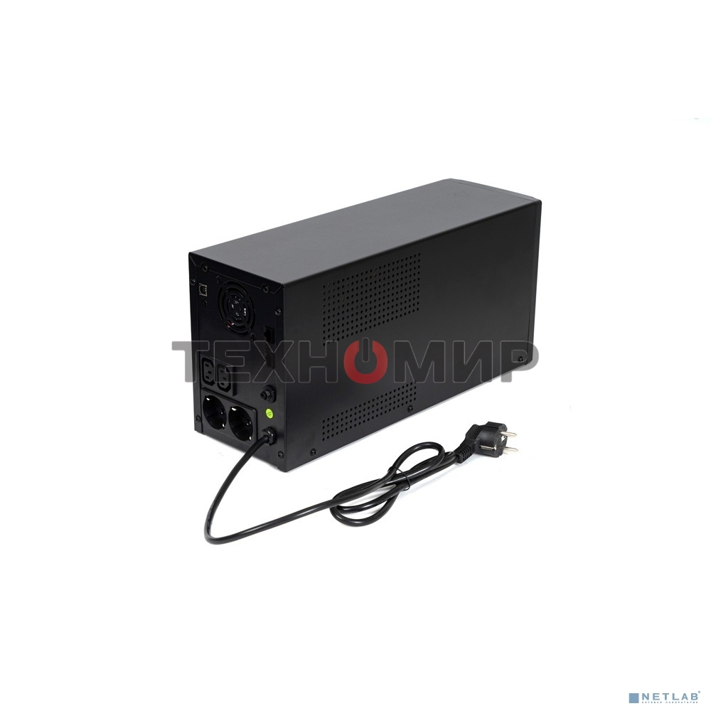 Источник бесперебойного питания SKAT-UPS 3000/1800 1800 Вт, с АКБ 9 А·ч 4 шт, меандр. стабилизация напряжения