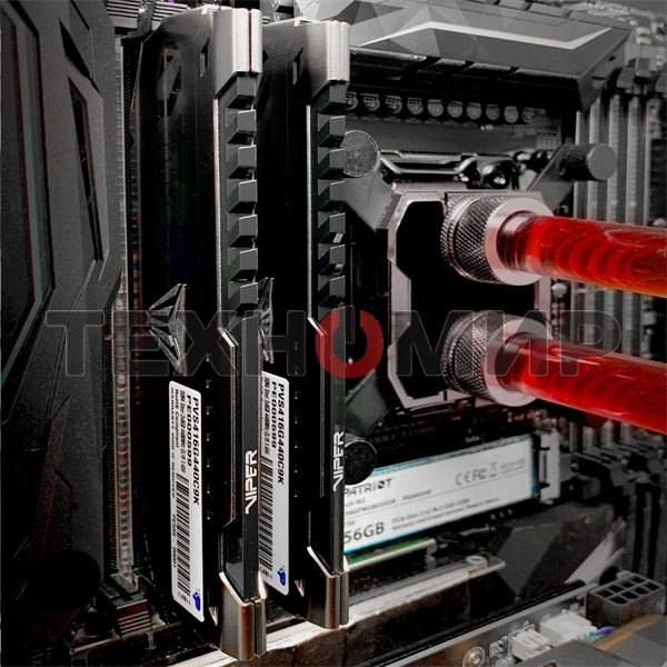 Оперативная память Patriot Viper Steel, DDR4, 16GB (2x8 GB), 3600 MHz, CL18, DIMM, радиатор, черный