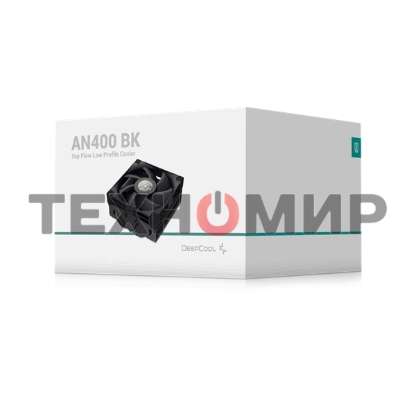 Кулер для процессора DEEPCOOL AN400 черный 92мм алюминий+медь 2900rpm 31db 4-pin 150W 52,5мм