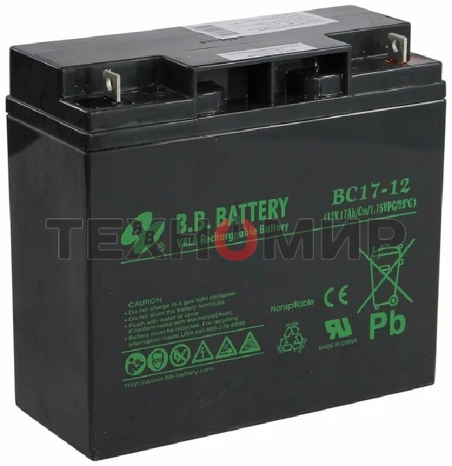 Батарея для ИБП B.B. Battery BC 17-12 (12V 17Ah)