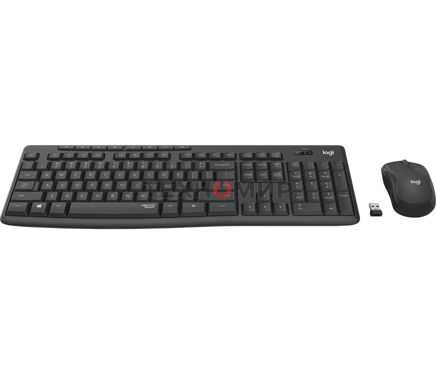 Комплект клавиатура+мышь Logitech MK295 беспроводной, USB, чёрный