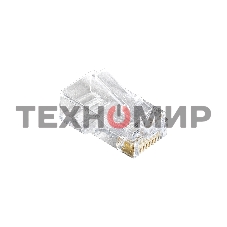 Коннектор RJ-45 ExeGate EX283691RUS Кат.6 (8P8C) под одножильный кабель (100 шт)
