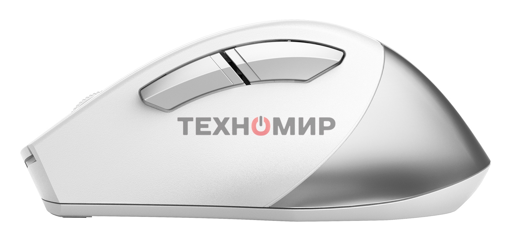 Мышь беспроводная A4Tech Fstyler FG35 серебристый/белый, 2000 dpi, радиоканал, USB, кнопки - 6