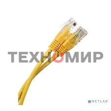 Патч-корд литой Aopen/Qust UTP кат.5е 3м желтый 