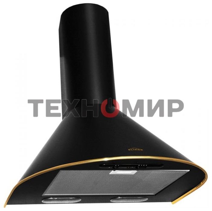 Вытяжка каминная Elikor Эпсилон 60П-430-П3Л черный/золотистый, 60 см, 430 куб. м/ч, 54 дБ