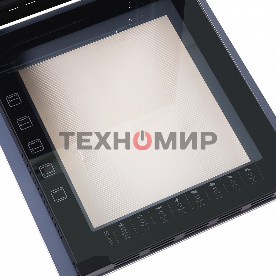 Шкаф духовой электрический Maunfeld EOEC516BG, встраиваемый, 51л, дверца с 2 стеклами, бежевый