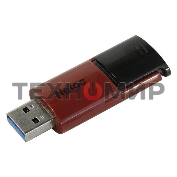 Флешка USB Netac U182 (NT03U182N-032G-30RE), 32Gb, USB 3.0, R/W 70/30, черный/красный
