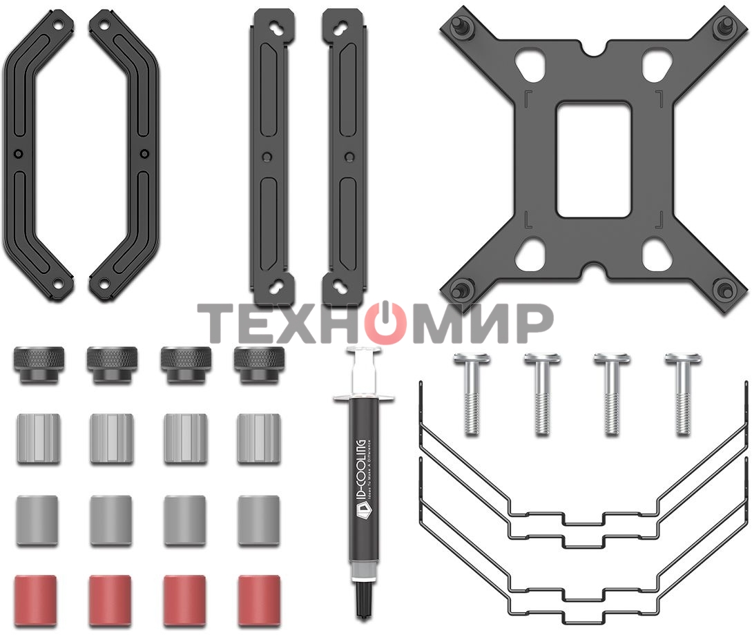 Кулер для процессора ID-COOLING SE-224-XTS MINI черный 120мм алюминий/медь 1600rpm 32db 4-pin 180W 134мм