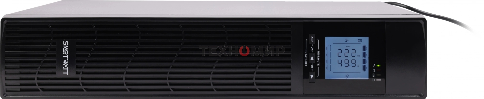 Источник бесперебойного питания SMARTWATT UPS DATA 1kVA Line-interactive SIN 1000VA/800W (Euro x1, IEC C13 x3, USB, RJ11/RJ45 protection, SNMP, LCD,