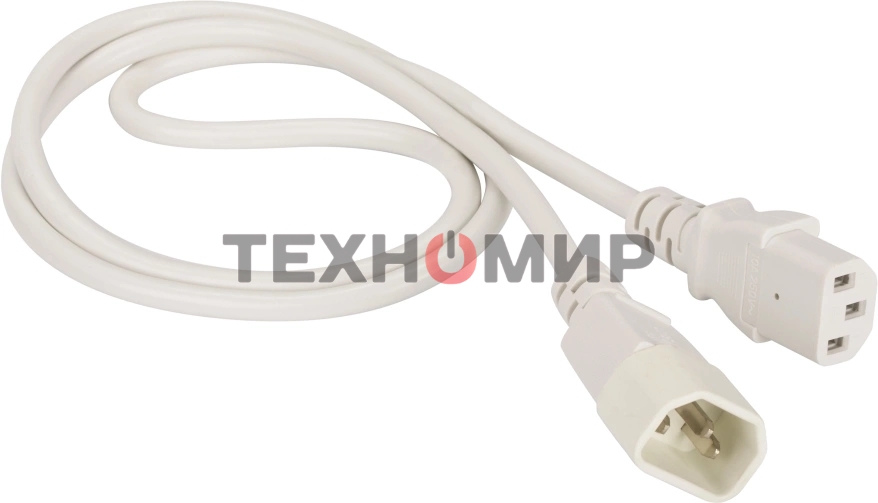 Шнур питания Lanmaster LAN-PP13/14-10-WH C13-С14 проводник.:3x0.75мм2 10м 220В 10А белый