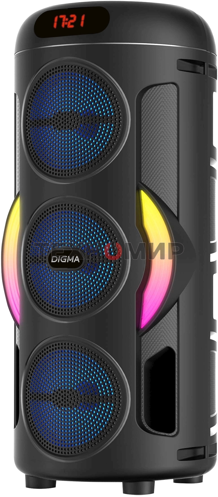 Минисистема Digma D-MC1721 черный 10Вт FM USB BT micro SD