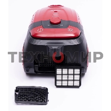 Пылесос Sharp ECKB19RR, красный/черный, 350/1900 Вт, уборка сухая, пылесборник мешок 2.3 л