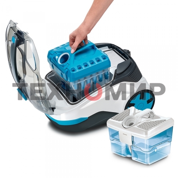 Пылесос Thomas DryBOX+AquaBOX Parkett белый/синий, 325/1700Вт, уборка сухая, пылесборник контейнер 2.6 л