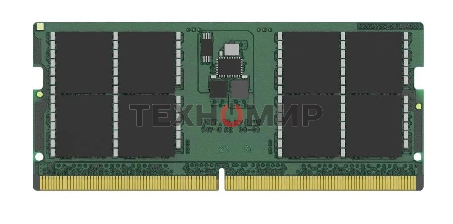 Оперативная память Kingston ValueRAM, DDR5, 32GB (1x32GB), 5600MHz, CL46, SO-DIMM