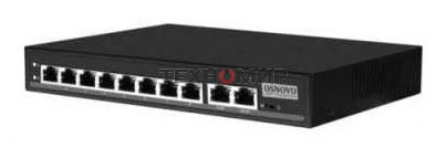 Коммутатор Passive PoE OSNOVO SW-21000/A(120W), 8*10/100 Base-T+ 2*10/100 Base-T Uplink, до 30W на порт