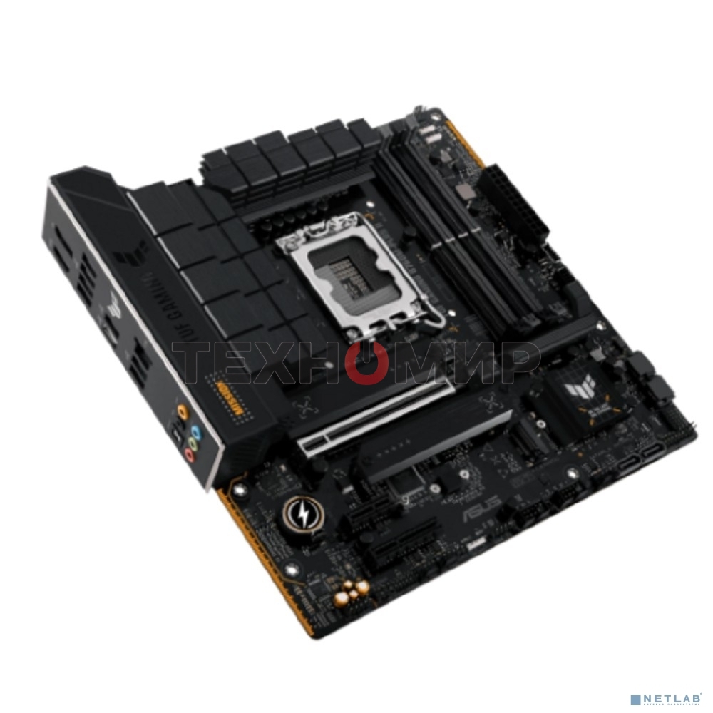 Материнская плата ASUS TUF GAMING B760M-PLUS II, LGA 1700, Intel B760, 4xDDR5, 4xSATA, 3xM.2, 1xPCIe 5.0 x16, 1xPCIe x4, 1xPCIe x1, 1xUSB-A 3.2 Gen 2, 2xUSB-A 3.2 Gen 1, 4xUSB 2.0, 1xUSB-C 3.2 Gen 2x2, 1x2.5Gb LAN, 5x3.5 мм, 7.1, mATX