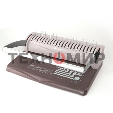 Переплетчик Heleos БП13пс коричневый (БП13ПСК) A4/перф.13л.сшив/макс.450л./пластик.пруж. (6-51мм)