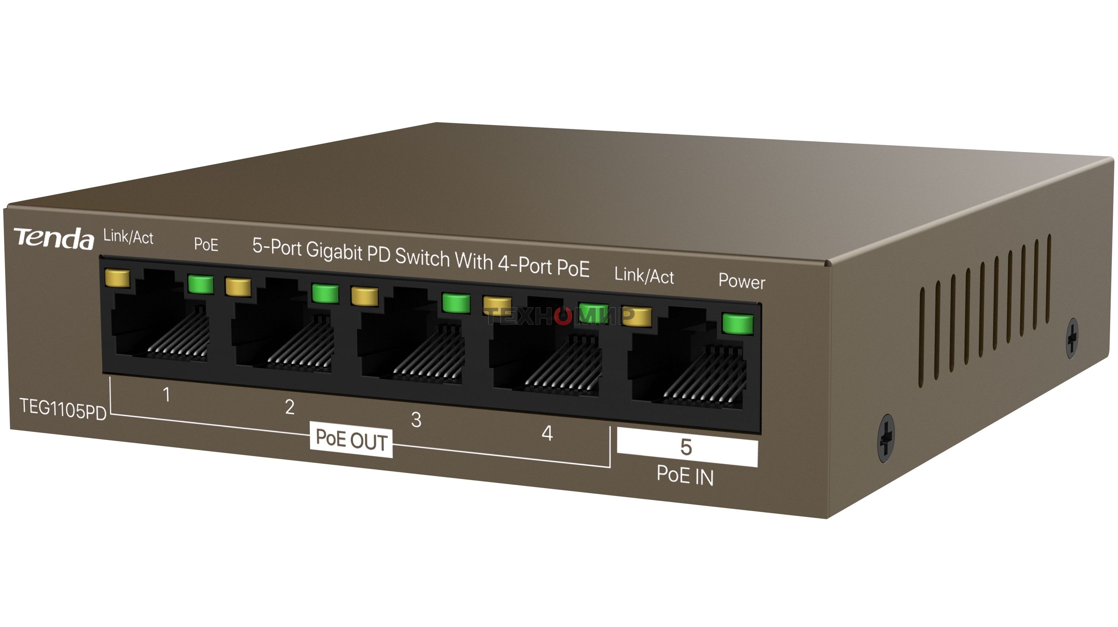 Коммутатор Tenda TEG1105PD