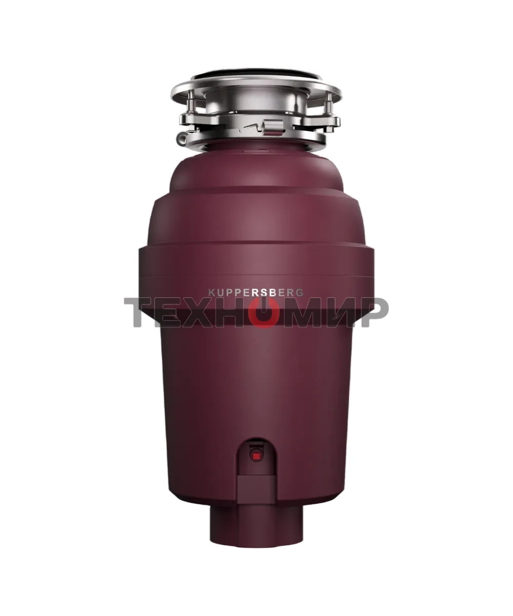 Измельчитель пищевых отходов Kuppersberg WS 750 V, High-Tech, мощность 750 Вт, 3800-4200 об/мин, защита от перегрева, авто выключение, DC мотор, шумоизоляция, уровень шума 70 дБ, винный