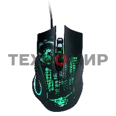 Мышь проводная Qumo Gremlin M37 черный, 3200 dpi, USB, кнопки - 6