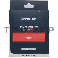 Внешний SSD Patriot Transporter Lite, 4TB, USB 3.2 Gen 2 Type-A/Type-C, R/W 1000/1000, красный