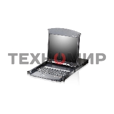 Переключатель электронный ATEN 16P CAT5 HIGH DENSITY DUAL RAIL LCD OVER